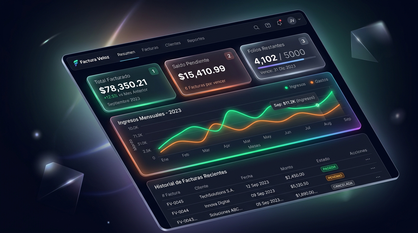 Dashboard de Factura Veloz
